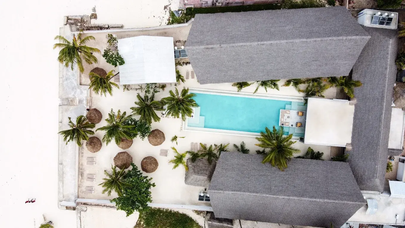 Casa Beach Hotel aerial view