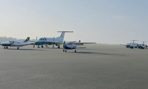 Aeroplanes at Zanzibar Airport