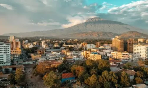 Arusha Local City Tour with mpount meru in the background