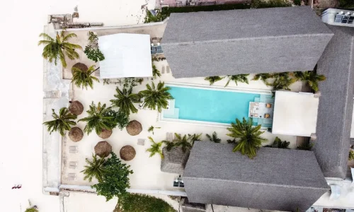 Casa Beach Hotel aerial view