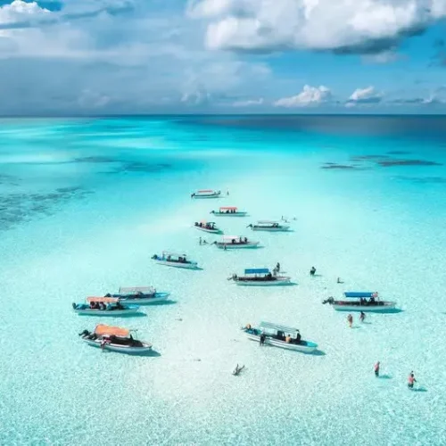 Panoramic View of Kendwa Beach in Zanzibar