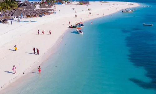 Relaxing on Kendwa Beach in Zanzibar
