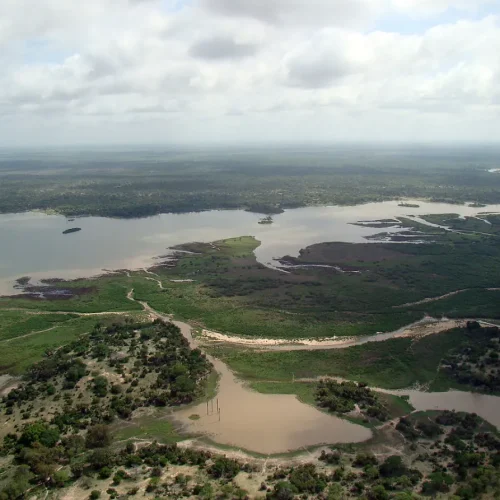 Selous Game Reserve Aerial view