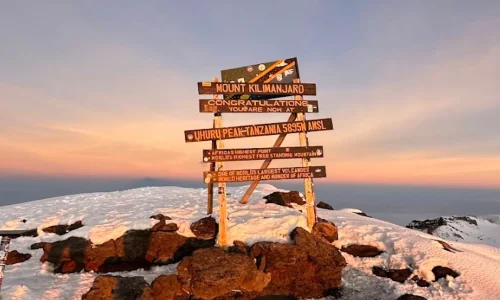 Uhuru Peak Point Kilimanjaro tekking